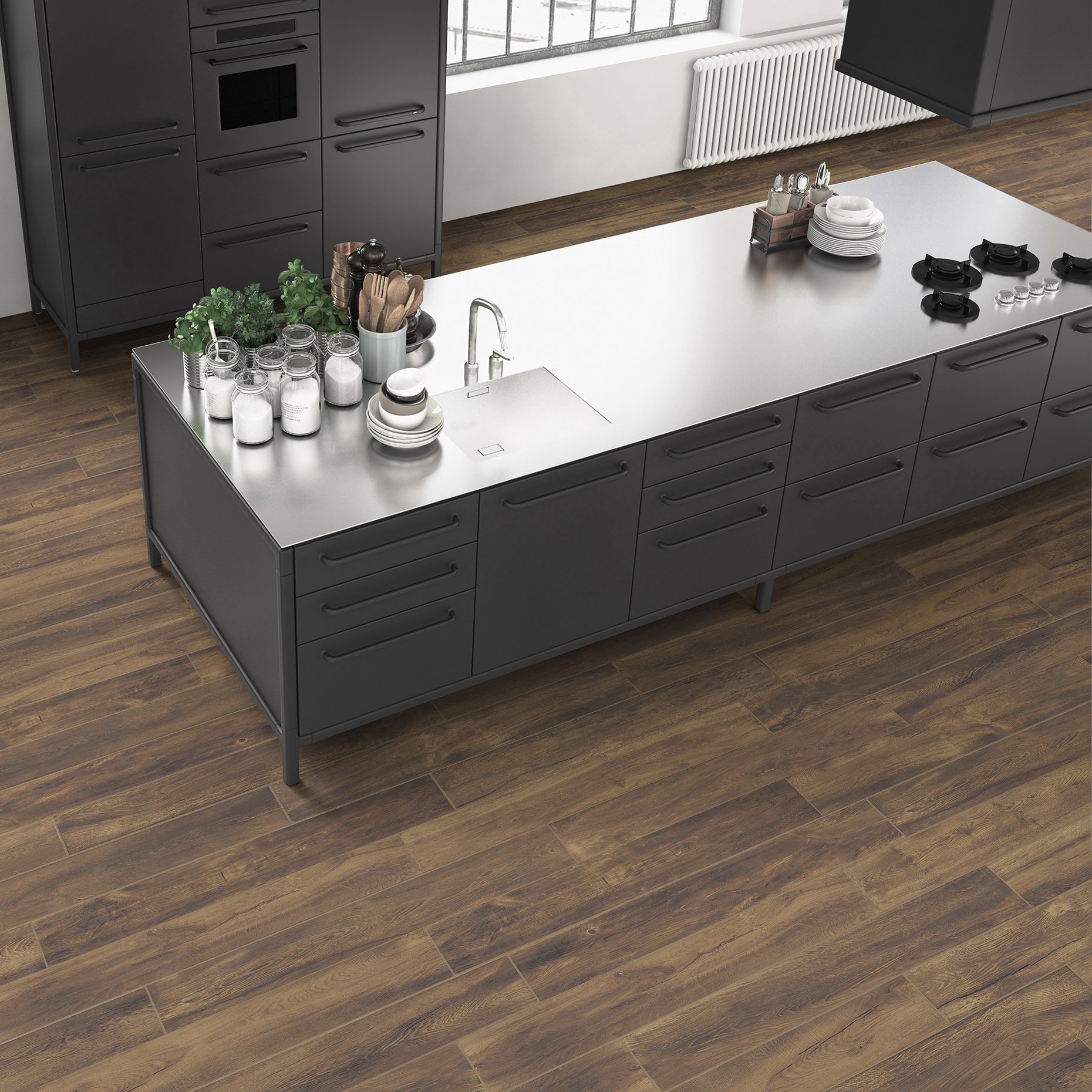 Wood effect porcelain tiles Woodlike collection Capri Ceramiche