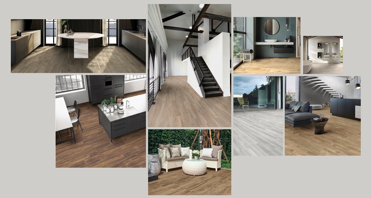 Capri Ceramiche Wood effect porcelain tiles